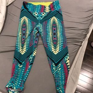 Fun print cropped leggings